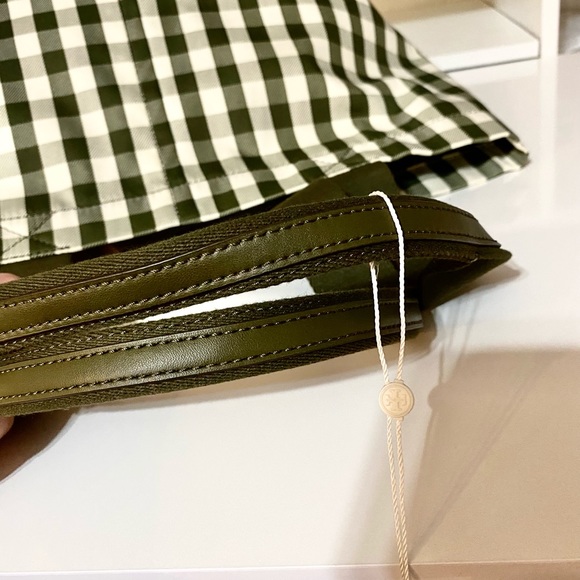 🆕🍀Tory Burch piper gingham small square tote bag/shoulder bag - Picture 5 of 10